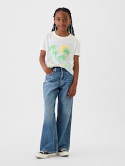 Gap White Palm Tree Graphic Short Sleeve Crew Neck T-Shirt (4-13yrs) - Image 3 of 4