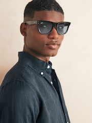 Ray Ban Wayfarer Reverse Rbr0502S Square Black Sunglasses - Bild 1 von 9
