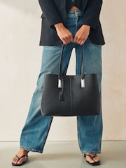 Black Open Tote Bag - Image 1 of 8