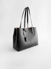 Black Open Tote Bag - Image 3 of 8