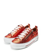 Moda in Pelle Filician Zip & Lace Chunky Slab Sole Trainers - Image 2 of 4