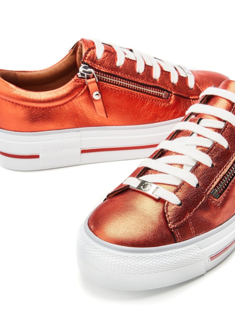 Moda in Pelle Filician Zip & Lace Chunky Slab Sole Trainers - Image 4 of 4 Moda in Pelle Filician Zip & Lace Chunky Slab Sole Trainers - Image 4 of 4