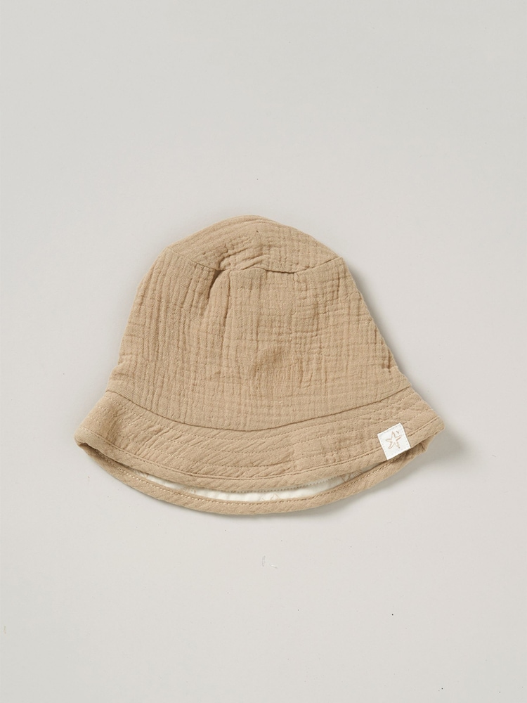 Homegrown Natural 3 Piece T-Shirt Trousers And Reversible Hat Outfit Set - Image 5 of 5