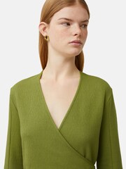 Jigsaw Textured Jersey Wrap Dress - Image 2 of 6