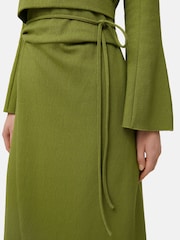 Jigsaw Textured Jersey Wrap Dress - Image 4 of 6