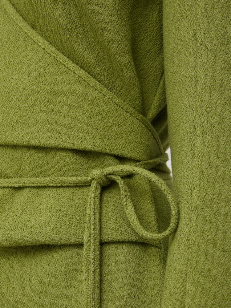 Jigsaw Textured Jersey Wrap Dress - Image 6 of 6
