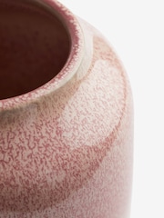 Pink Ombre Reactive Glaze Ceramic Vase - Image 5 of 5