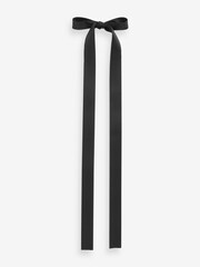 Aela Extra Long Ribbon Black Hair Bow - Image 1 of 1