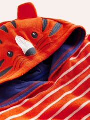 Boden Orange Appliqué Towelling Throw-On Robe - Image 3 of 4