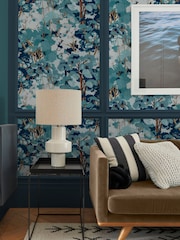 Graham & Brown Blue Folklore Tree Wallpaper - Image 1 of 3