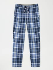 FatFace Anglesey Light Blue Check Pyjama Bottoms - Image 5 of 5