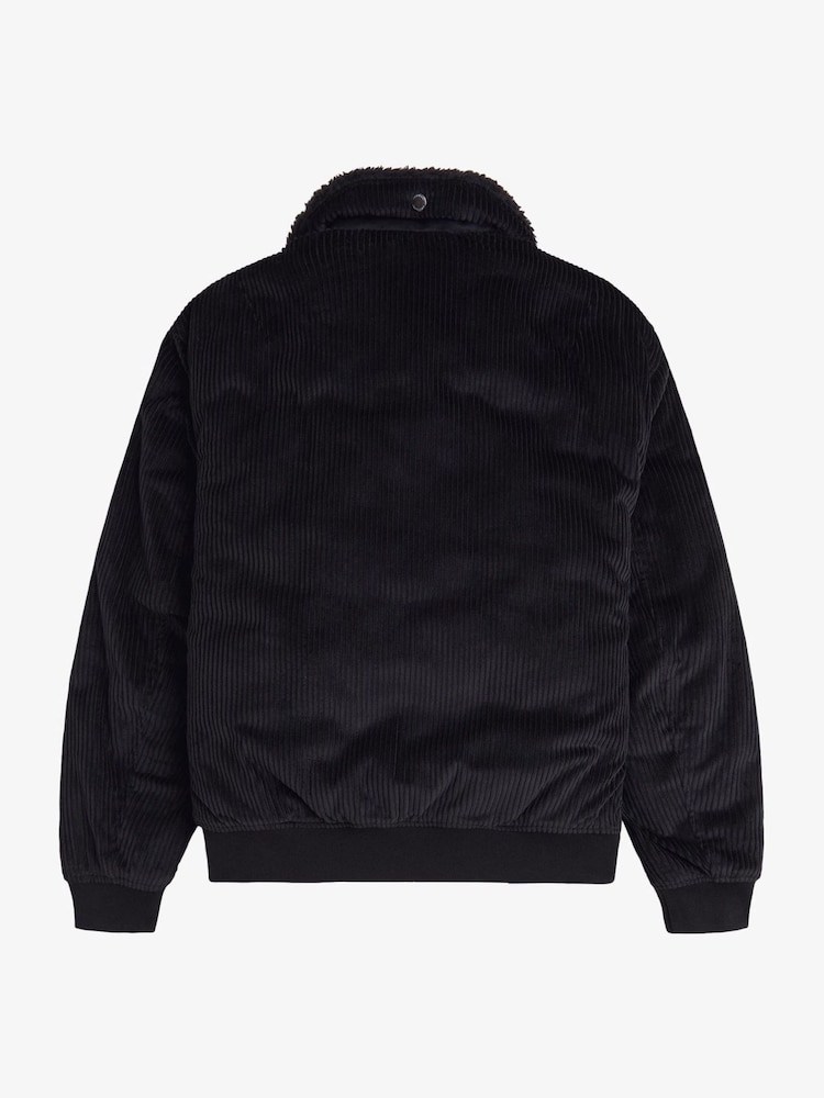 Fred Perry Corduroy Removable Collar Bomber Jacket - Image 7 of 7