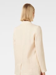 Forever New Cream Pure Linen Lacey Blazer - Image 4 of 5