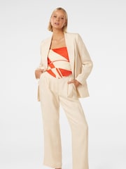 Forever New Cream Pure Linen Lacey Blazer - Image 5 of 5