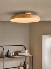 MADE.COM Wood Effect Nura Flush Bathroom Light - Image 1 of 5
