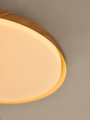 MADE.COM Wood Effect Nura Flush Bathroom Light - Image 3 of 5