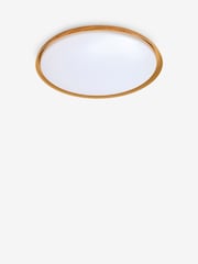 MADE.COM Wood Effect Nura Flush Bathroom Light - Image 4 of 5