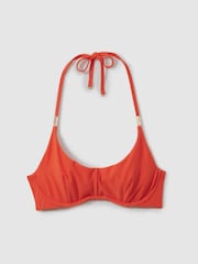 Reiss Orange Lucy Textured Underwired Bikini Top - Image 2 of 5