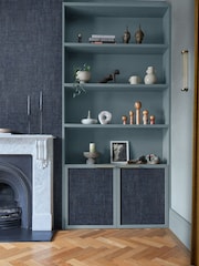 Graham & Brown Navy Armando 10M Wallpaper - Image 1 of 4