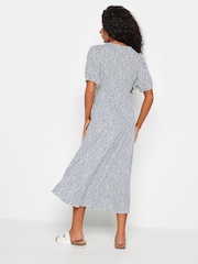 M&Co Petite Floral Print Midi Wrap Dress - Bild 3 von 5