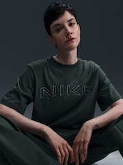 Nike Dark Green Sportswear Phoenix Short-Sleeve T-Shirt - Image 5 of 6