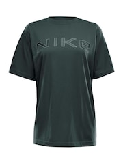 Nike Dark Green Sportswear Phoenix Short-Sleeve T-Shirt - Image 6 of 6