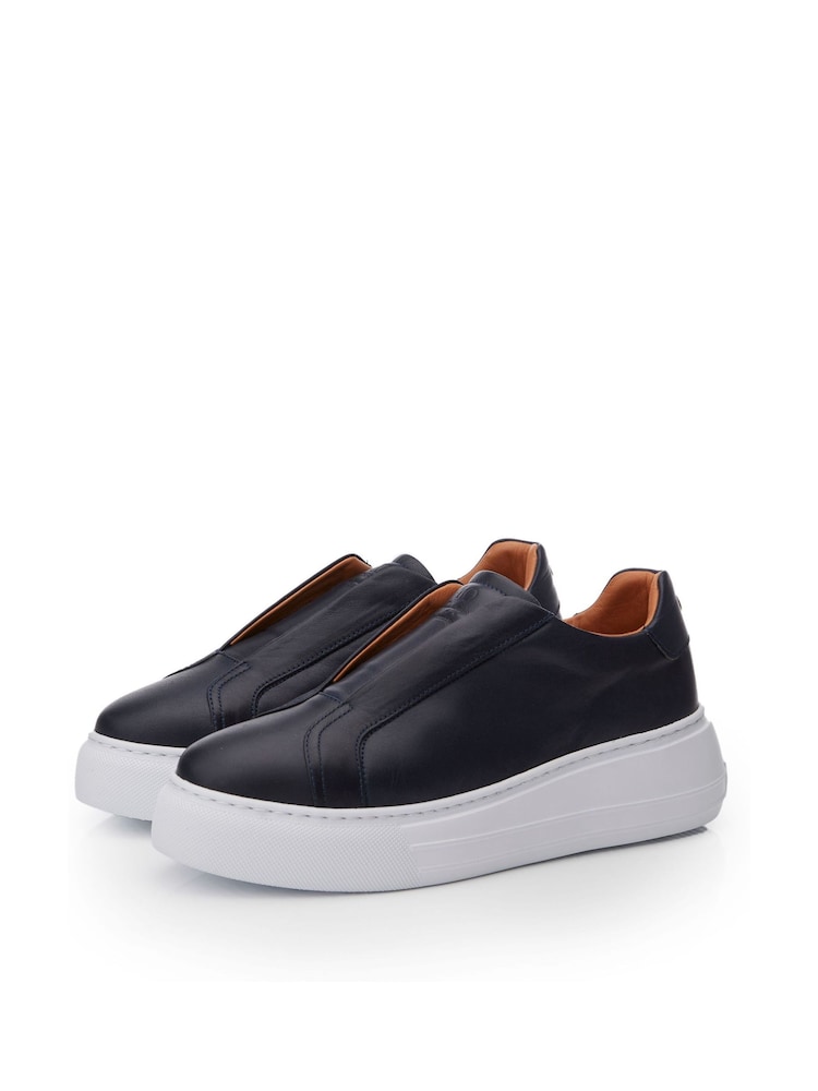 Moda In Pelle Alber Slip On Wedge Trainers - Image 2 of 4