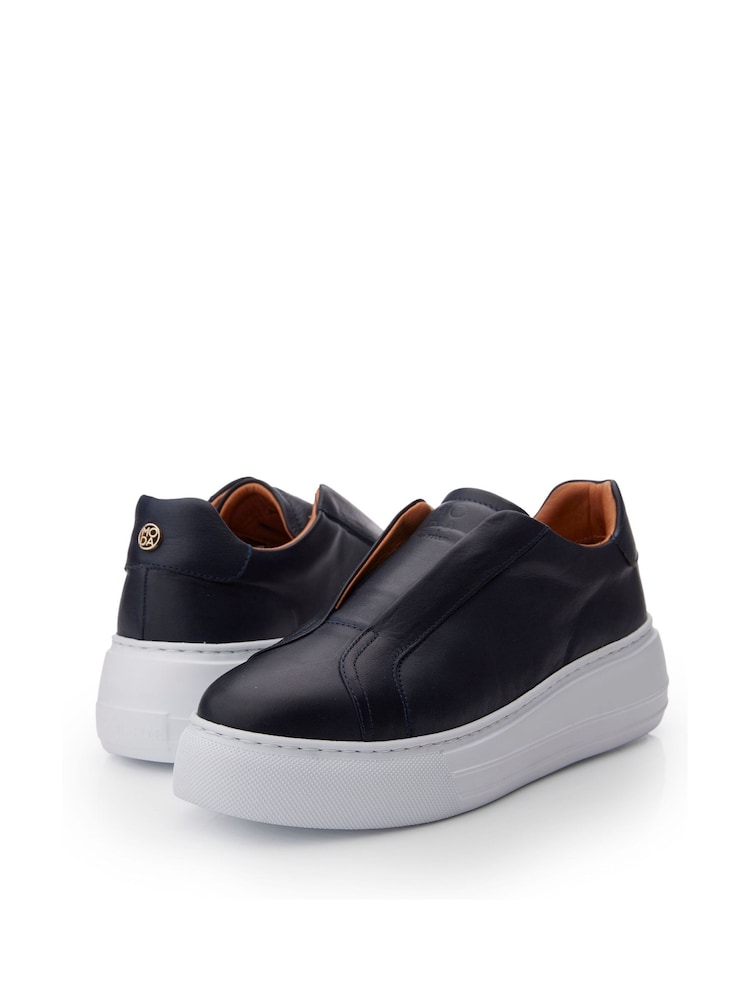 Moda In Pelle Alber Slip On Wedge Trainers - Image 4 of 4