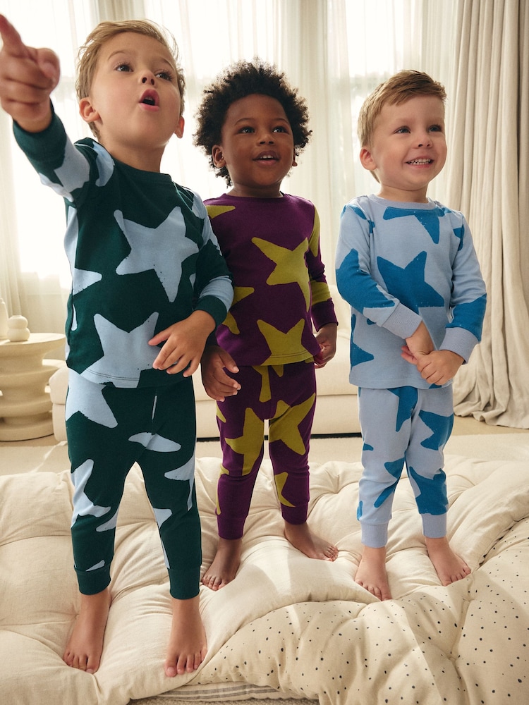 Več - 3 komplet mehek in prijeten na dotik 100% Cotton Pyjamas (9mths-10yrs) - Slika 1 iz 11