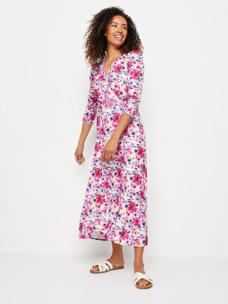 M&Co Watercolour Buckle Dress - Image 1 of 5 M&Co Watercolour Buckle Dress - Image 1 of 5