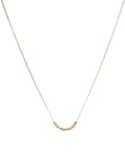 AllSaints Gold Stone Mixed Bead Bib Necklace - Image 1 of 3