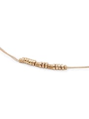 AllSaints Gold Stone Mixed Bead Bib Necklace - Image 3 of 3