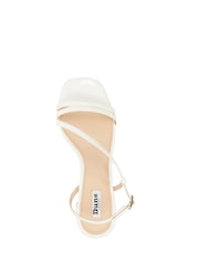 Dune London White Maryanna Low Block Heel Sandals - Image 6 of 7