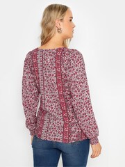 Long Tall Sally Brown Paisley Boho Blouse - Image 3 of 5