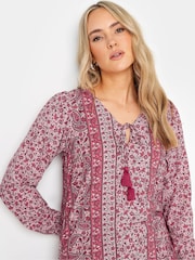 Long Tall Sally Brown Paisley Boho Blouse - Image 4 of 5
