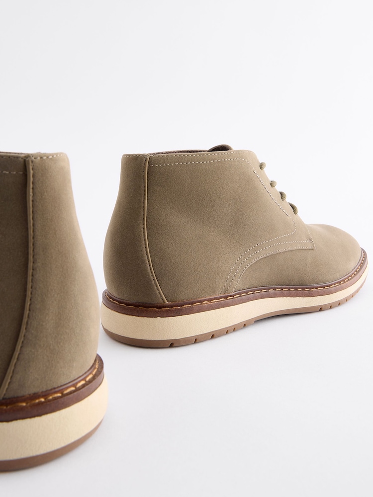 Taupe Sports Boots - Image 4 of 6