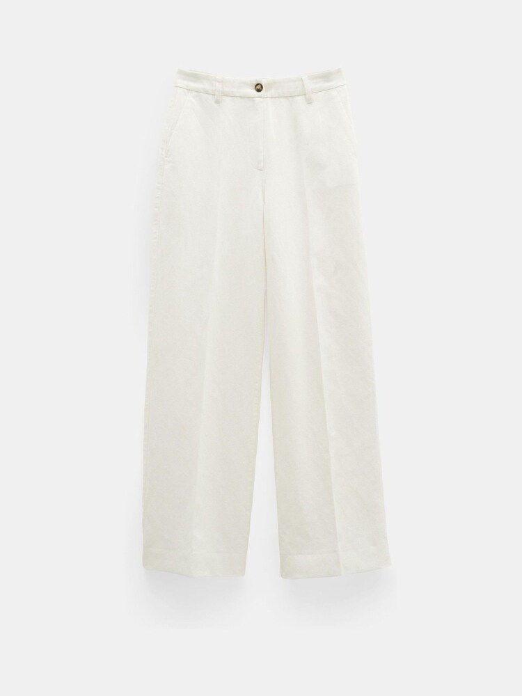 Hush Natural Emily Cotton Wide Leg Trousers - Image 5 of 5 Hush Natural Emily Cotton Wide Leg Trousers - Image 5 of 5