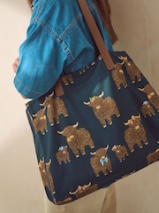 Navy Beach 100% Cotton Bag - Image 2 of 7