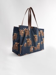 Navy Beach 100% Cotton Bag - Image 4 of 7