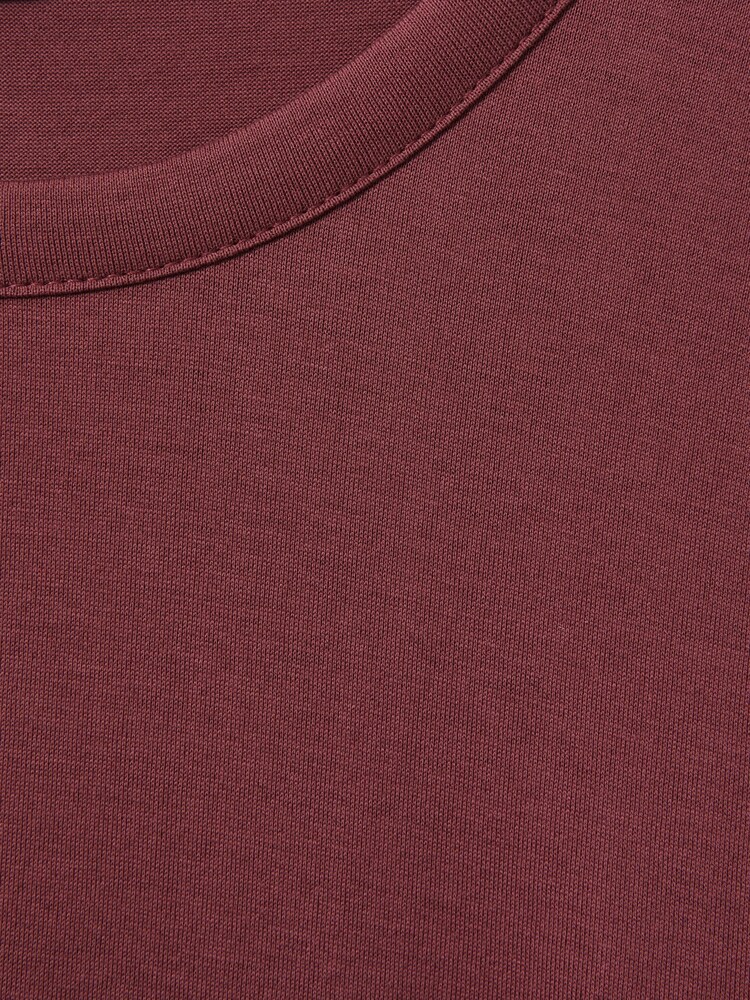 Reiss Old Rose Caspian Mercerised Cotton Crew Neck T-Shirt - Image 6 of 6