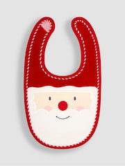 JoJo Maman Bébé Red Santa Bib - Image 1 of 3