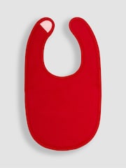 JoJo Maman Bébé Red Santa Bib - Image 2 of 3