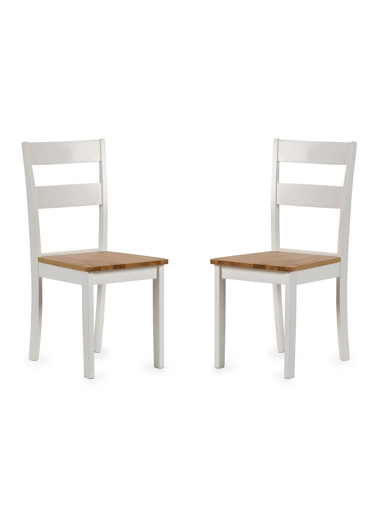 Julian Bowen Set of 2 Natural Linwood Dining Chairs - Image 2 of 6 Julian Bowen Set of 2 Natural Linwood Dining Chairs - Image 2 of 6
