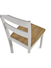 Julian Bowen Set of 2 Natural Linwood Dining Chairs - Image 6 of 6