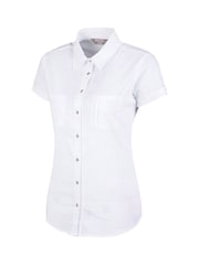 Mountain Warehouse White Coconut Short Sleeve Womens 100% Cotton Shirt - Image 4 of 5