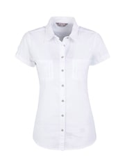 Mountain Warehouse White Coconut Short Sleeve Womens 100% Cotton Shirt - Image 5 of 5