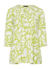 EVANS Curve Abstract Print Pintuck Blouse - Image 5 of 5