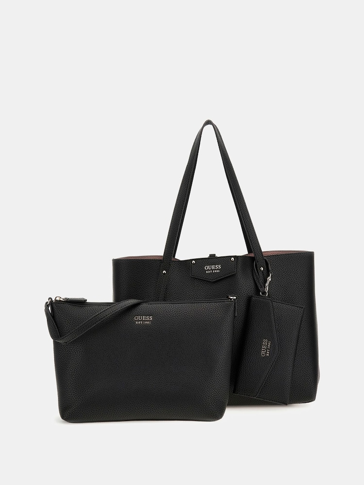 GUESS Black Eco Brenton Tote Bag - Image 1 of 5