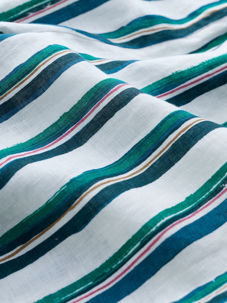 Weiß - Seasalt Cornwall – Aviso – bedruckte Shorts aus 100 % Leinen - Bild 5 von 5