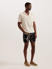 Ted Baker Black Printed Emilios Floral Shorts - Image 1 of 5